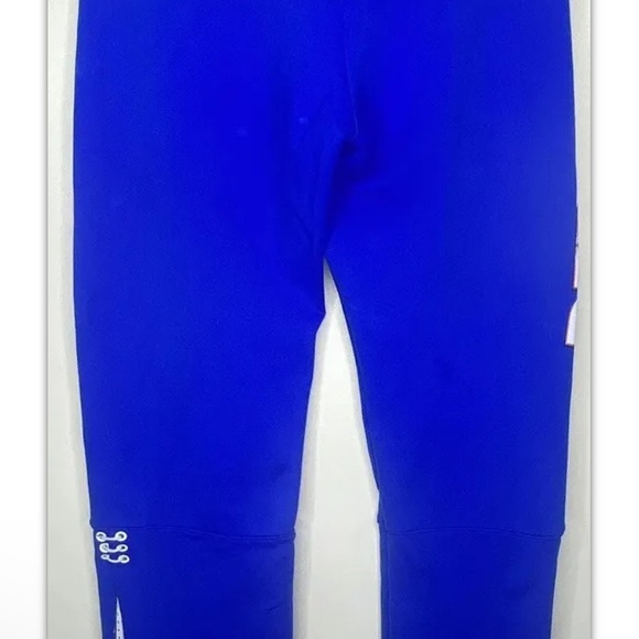Vector Wear Juniors Redline Extreme Workout Pants Exercise Sz 0 Blue Red Nylon - Picture 8 of 11
